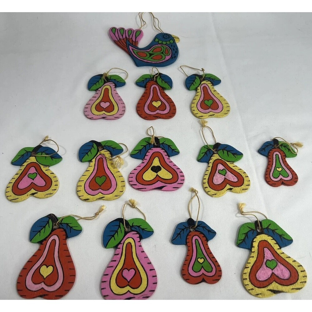 Handmade Wooden Ornaments 12 Days Of Christmas Holiday Farmhouse Decor
